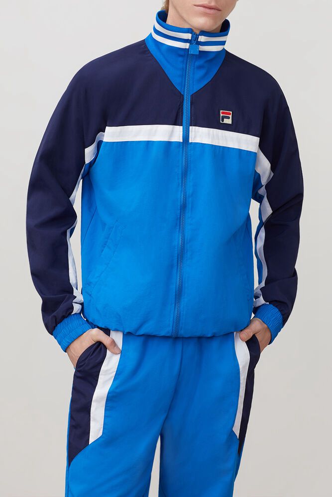 Fila Diego Track Jacket Blue - Mens - 04795UHRW